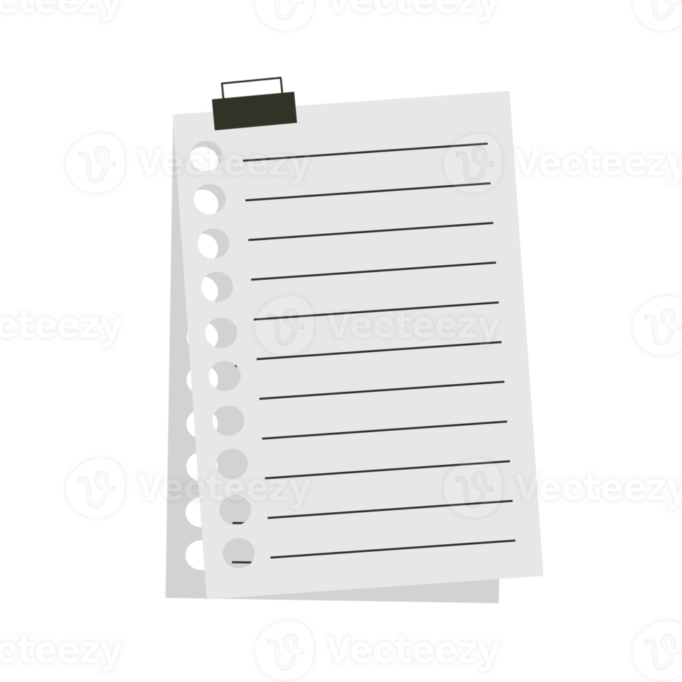 Simple note paper png