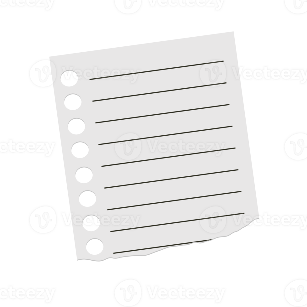Simple note paper png