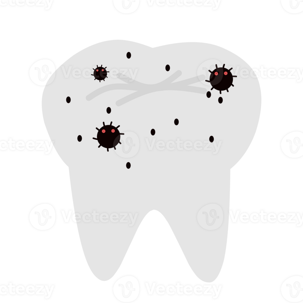 Tooth in Cartoon Style png