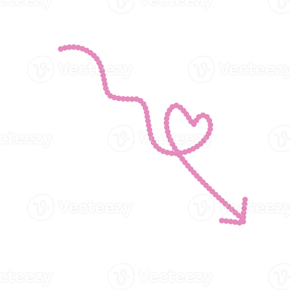 Pink Love Arrow png