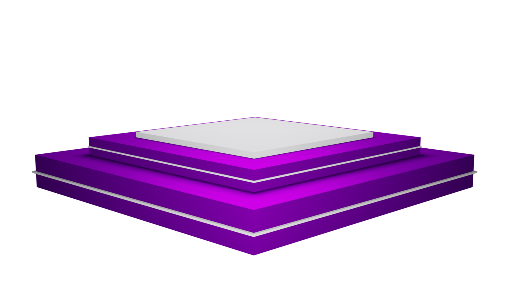 3d Renderização luxo elegante pódio png