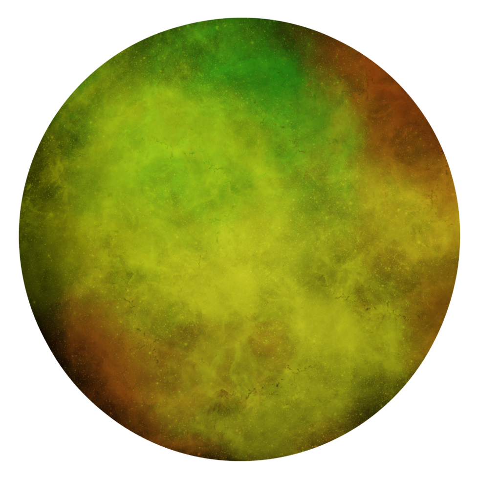 3d Sphere with nebula texture png
