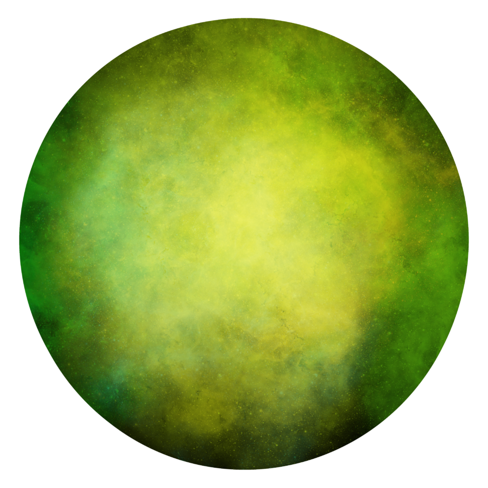 3d Sphere with nebula texture png