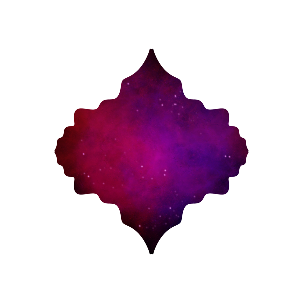 Elegant Islamic Textbox galaxy frame png