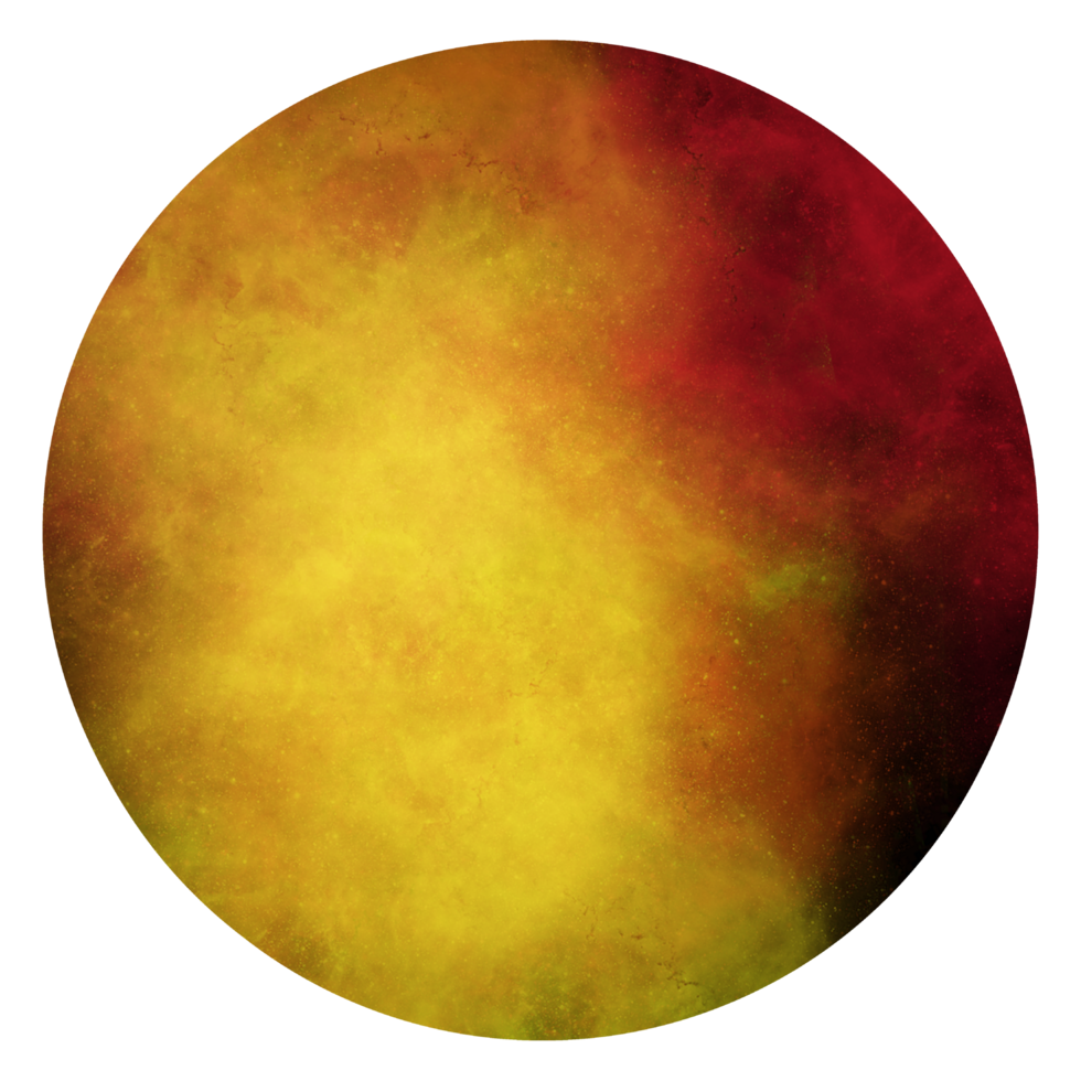 3d Sphere with nebula texture png