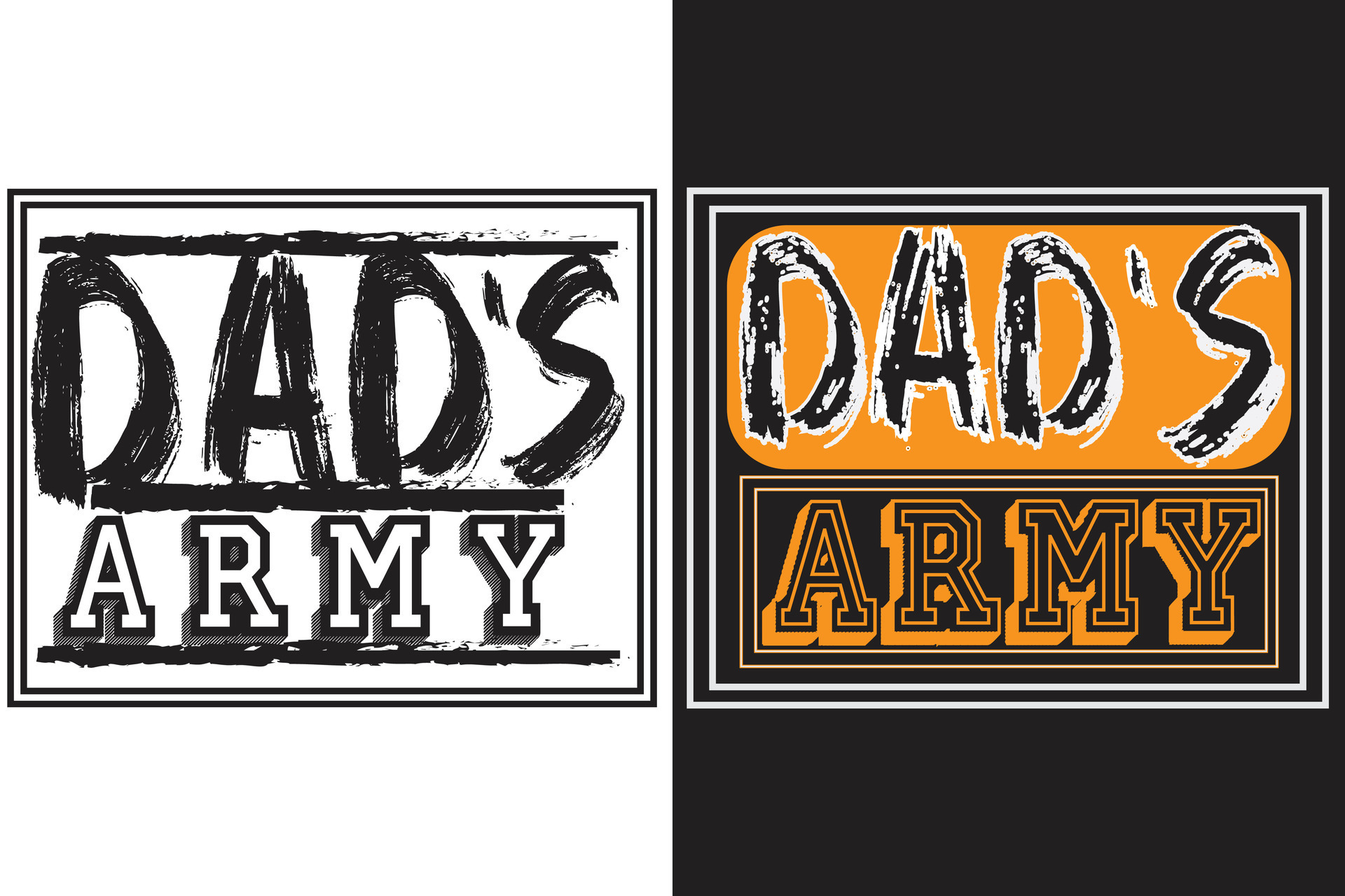 t shirt design dad’s army 26548614 Vector Art at Vecteezy