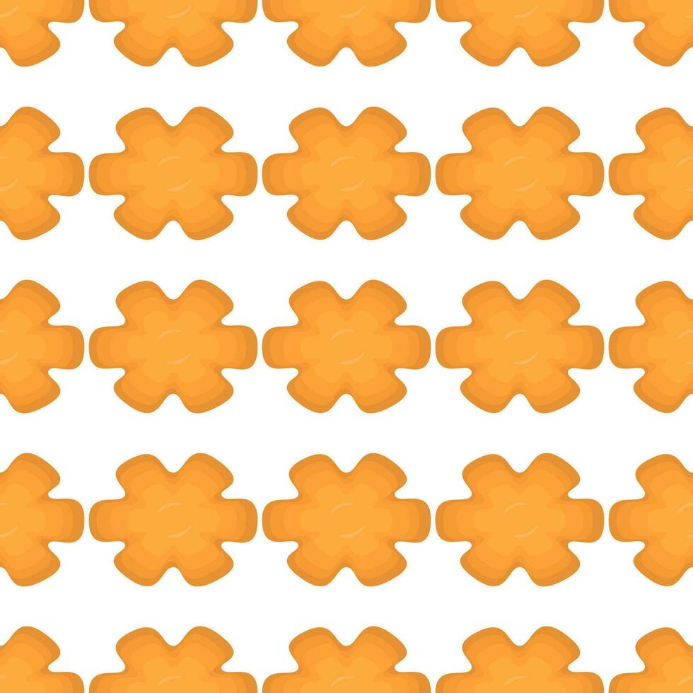 Pattern homemade cookie different taste in pastry biscuit vector