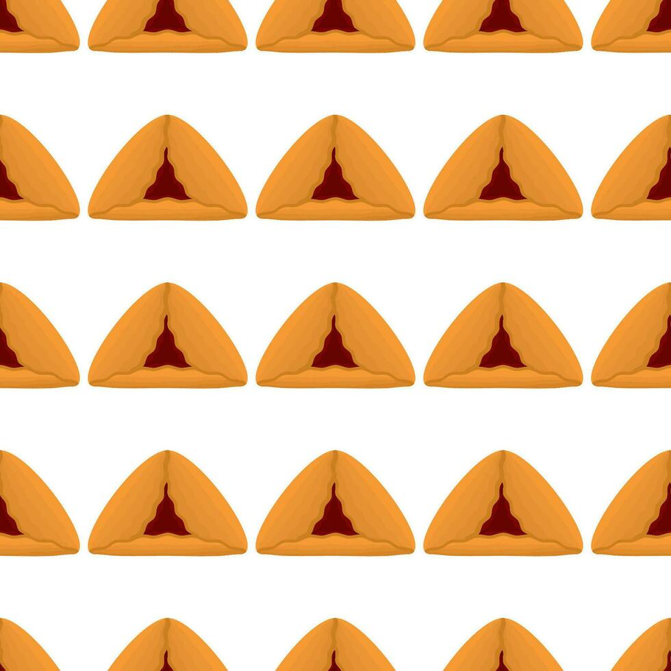 Pattern homemade cookie different taste in pastry biscuit vector