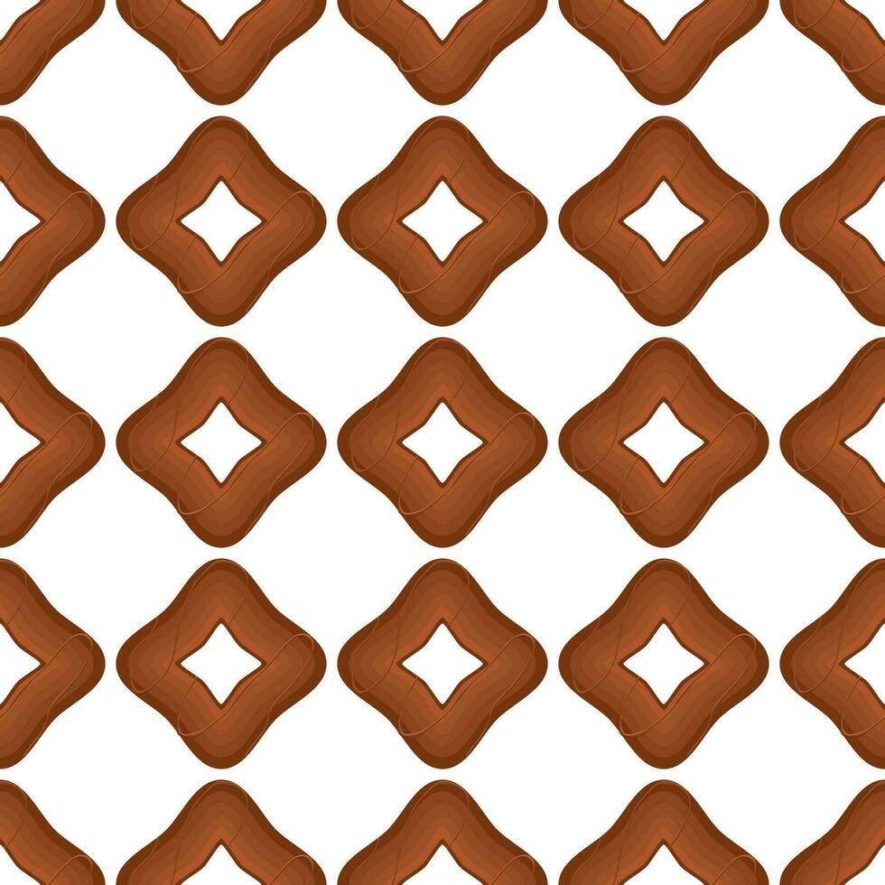 Pattern homemade cookie different taste in pastry biscuit vector