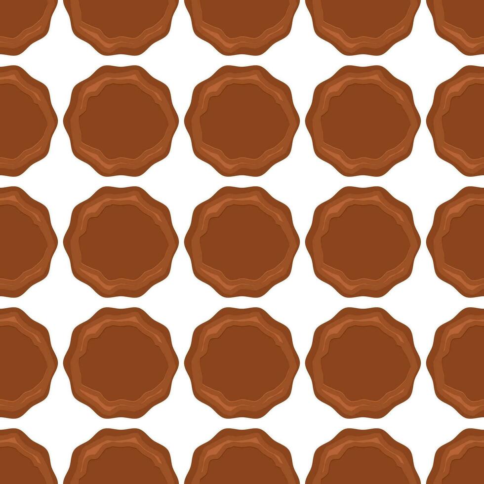 Pattern homemade cookie different taste in pastry biscuit vector
