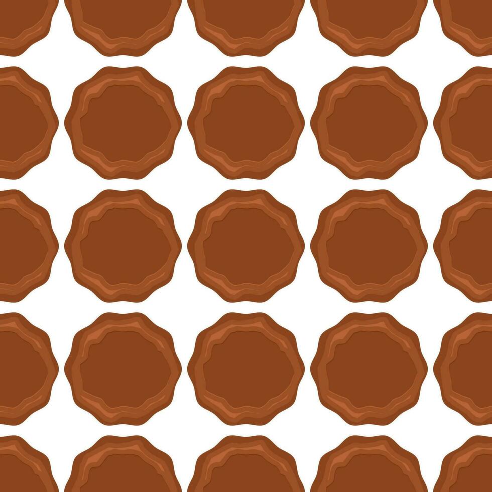 Pattern homemade cookie different taste in pastry biscuit vector