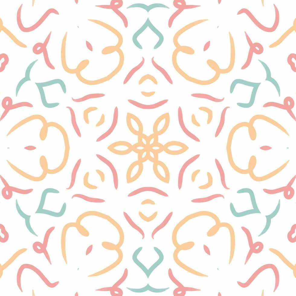 Abstract kaleidoscope background. Beautiful kaleidoscope seamless pattern. Multicolor mosaic texture. Seamless kaleidoscope texture. Unique kaleidoscope design vector