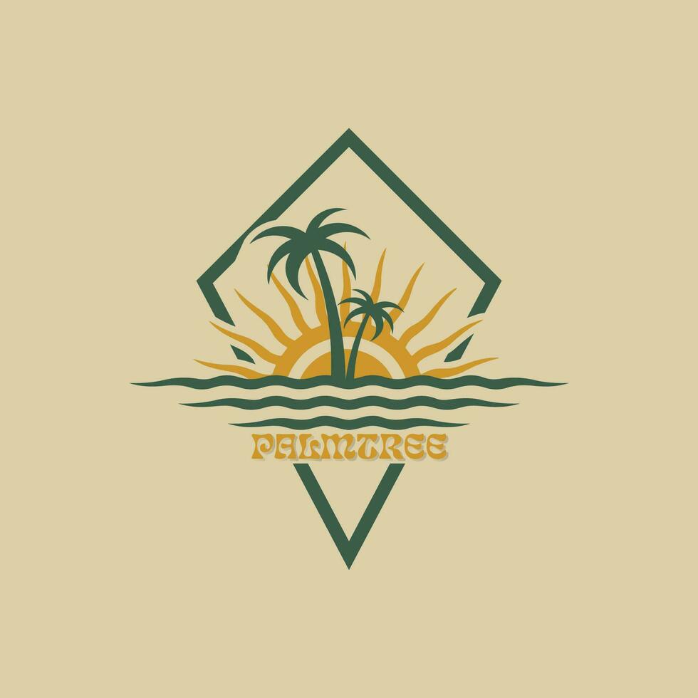 PALM summer logo vector