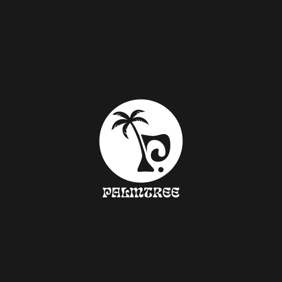 PALM summer logo vector
