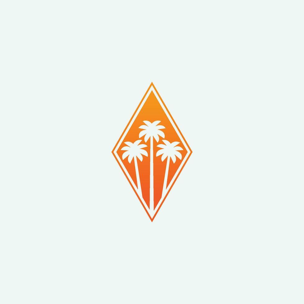 PALM summer logo vector