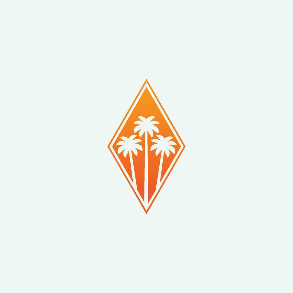 palma verano logo vector