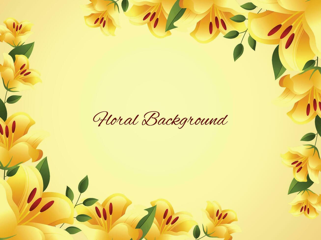 Floral background design vector