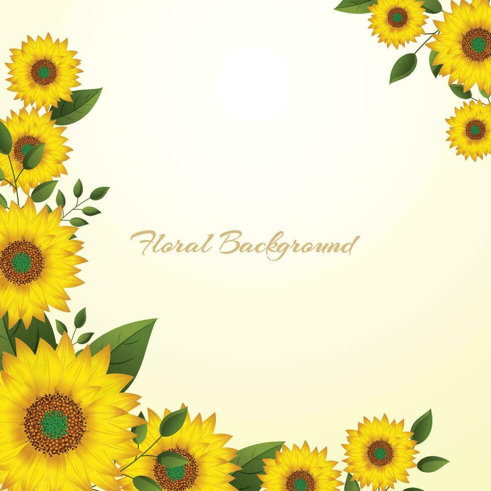 Floral background design vector