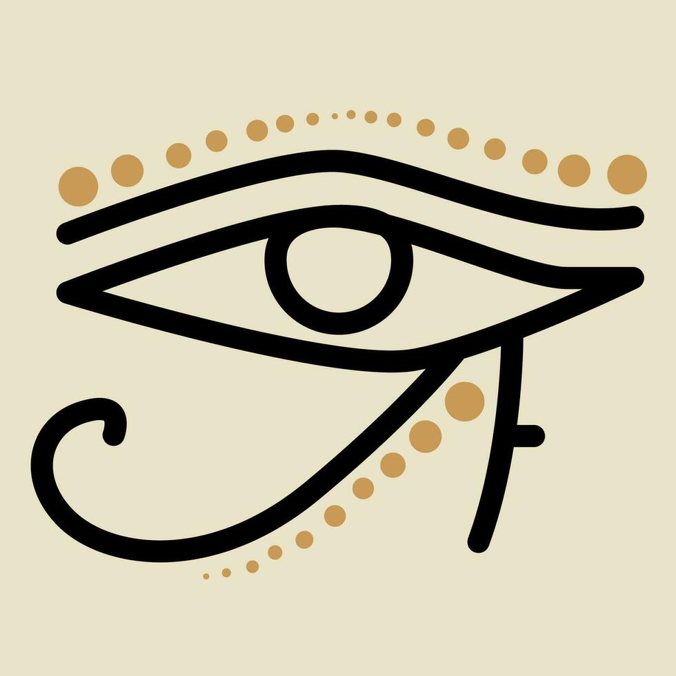 egipcio símbolo real academia de bellas artes. vector ilustración.