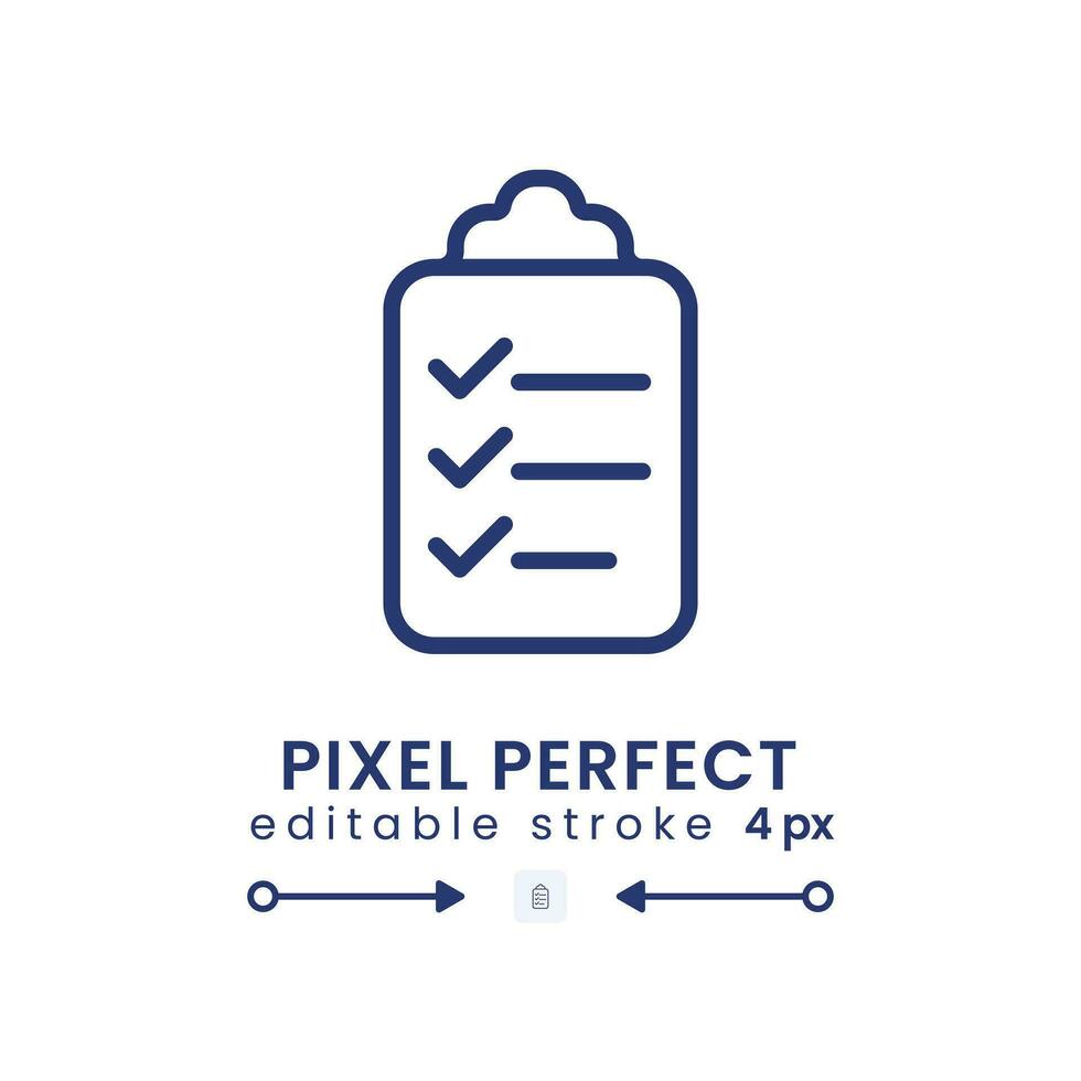 Date tasks linear desktop icon. Work plan. Day schedule. Meeting agenda. Time management. Pixel perfect, outline 4px. GUI, UX design. Isolated user interface element for website. Editable stroke vector