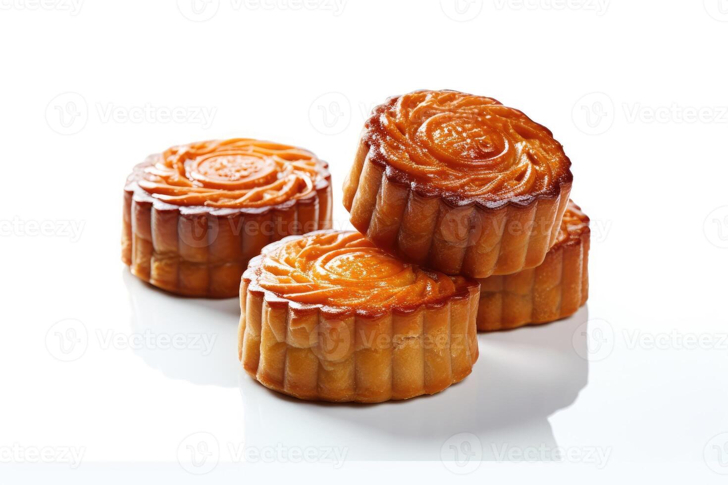 stock photo of mooncake food photography studio light AI Generated