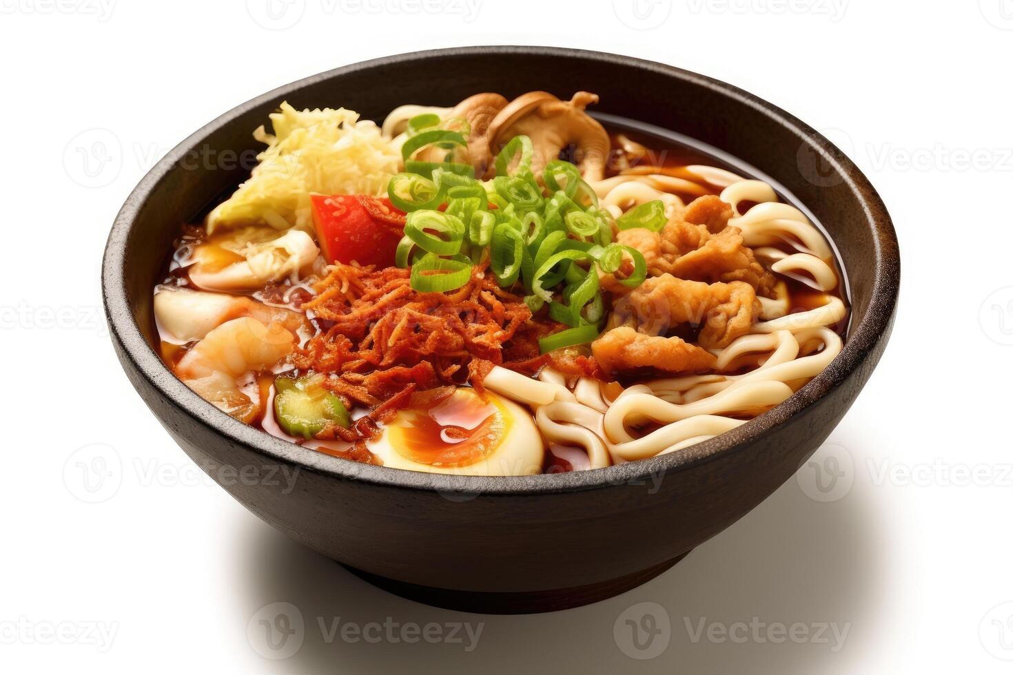 udon japanese white isolated background Food Photography photo