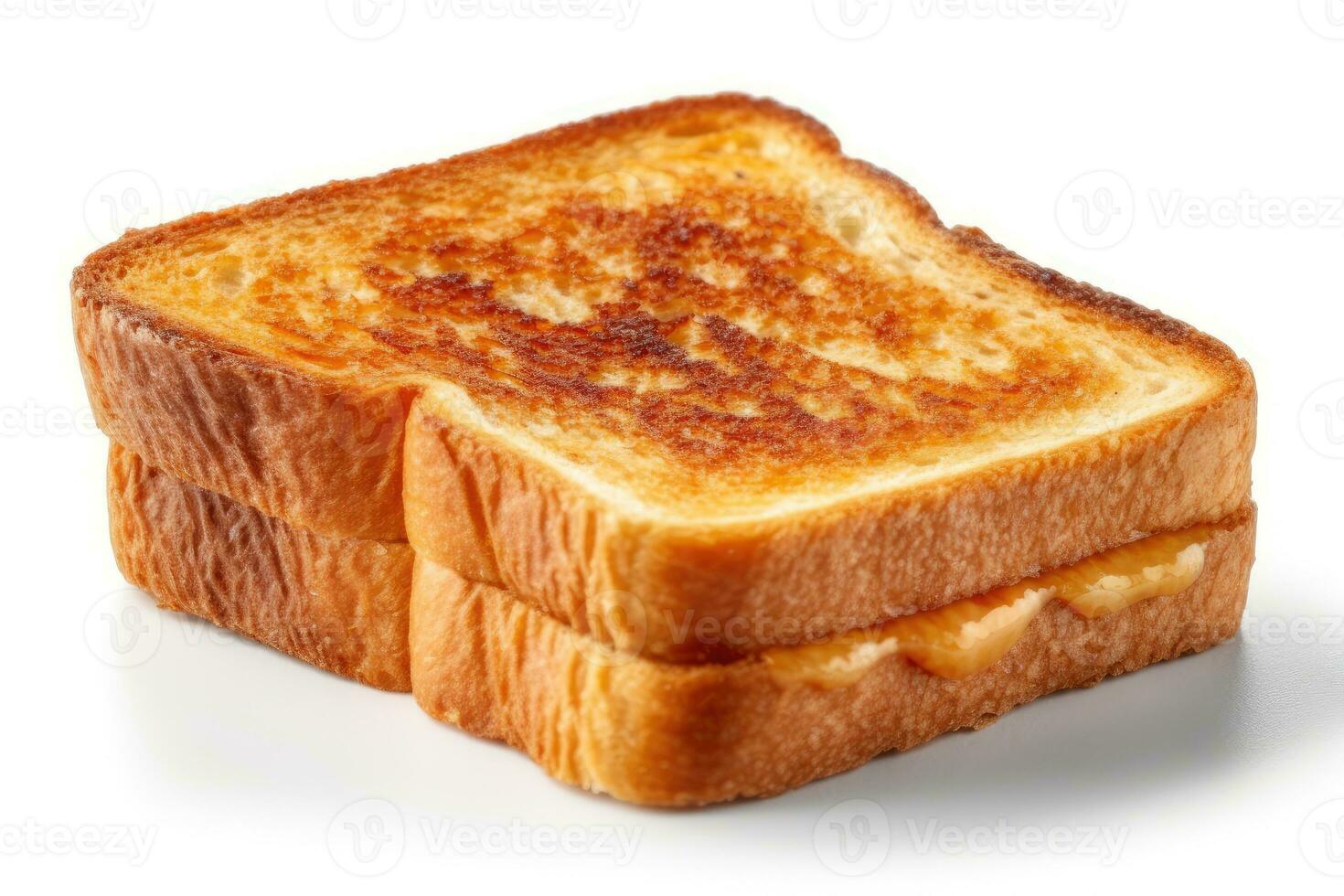 stock photo of toast food photography isolated white background AI Generated