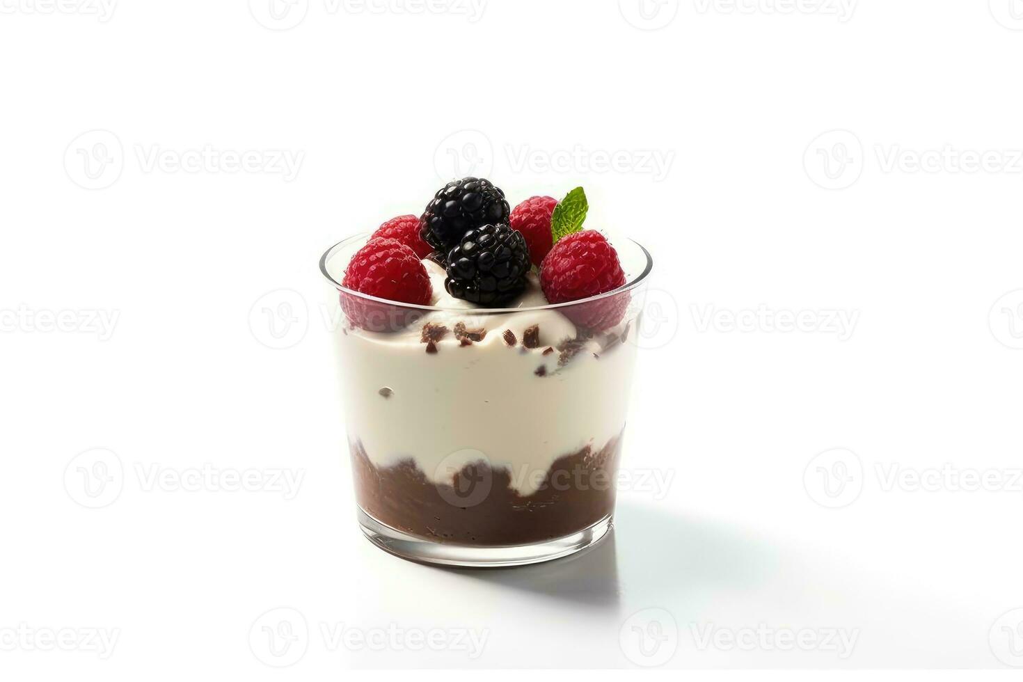 stock photo of pudding food photography studio light AI Generated