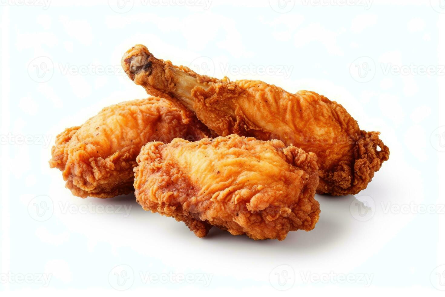 valores foto de frito pollo comida fotografía aislado blanco antecedentes ai generado