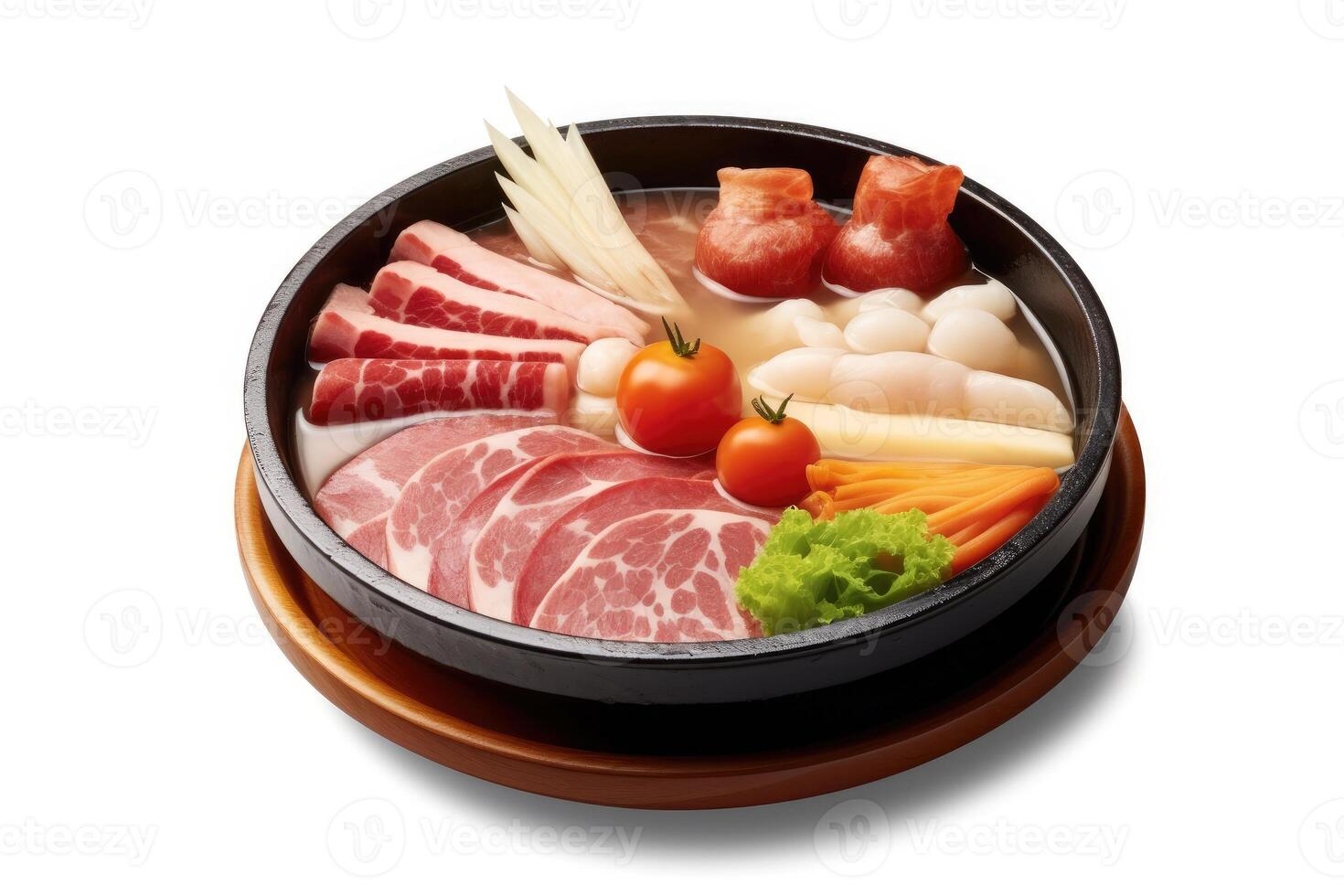 shabu-shabu japanese Food Photography AI Generated photo