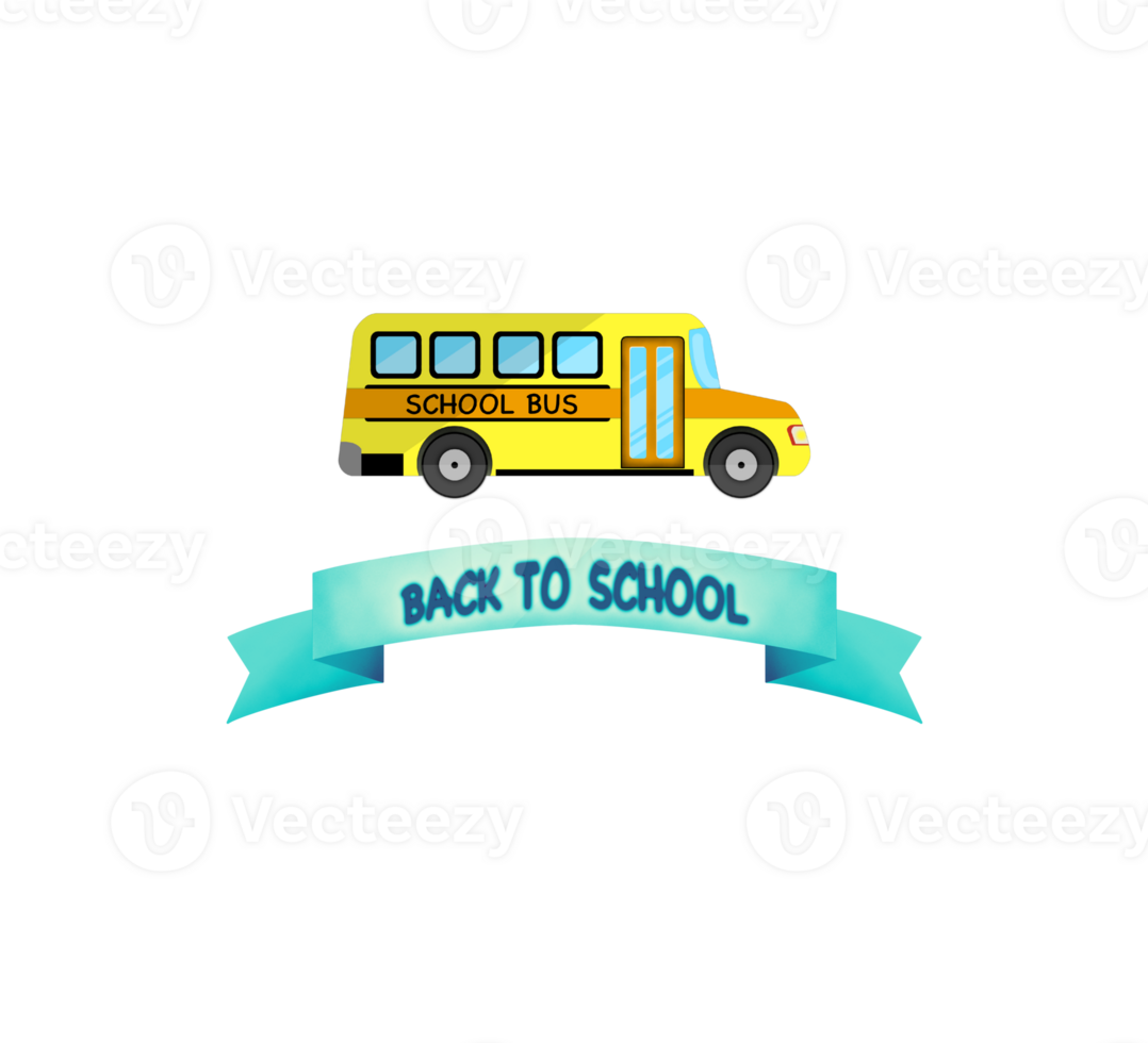 Yellow classic school bus. Side view. American education, Yellow School Bus, Back to School Concept, Students Transportation Vehicle Flat Style, Students Transportation png