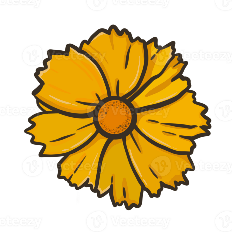 lanza cubierto de hojas coreopsis png