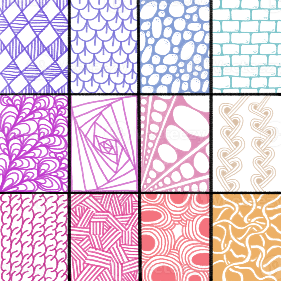seamless pattern doodling png