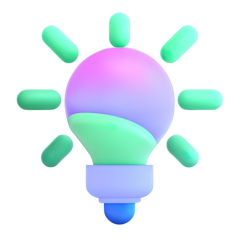 3D Bulb light  icon png