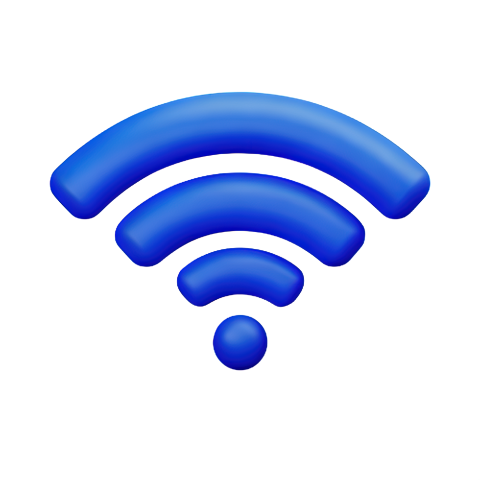 Wireless wifi 3D Icon png