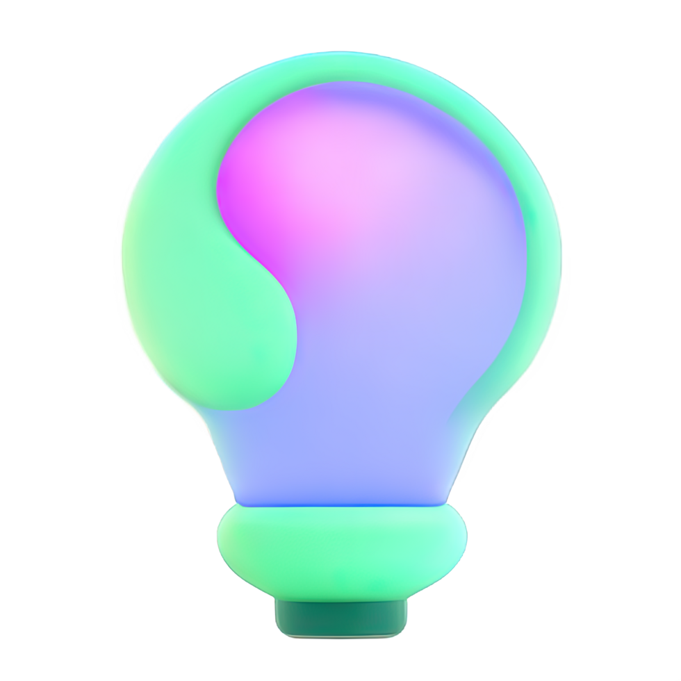 3D Bulb light  icon png