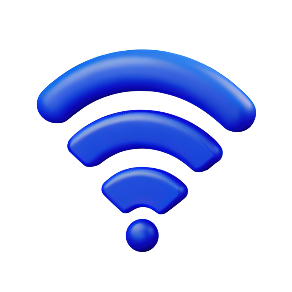 Wireless wifi 3D Icon png