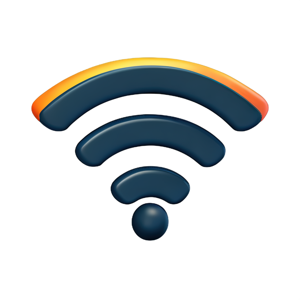 draadloze Wifi 3d icoon png