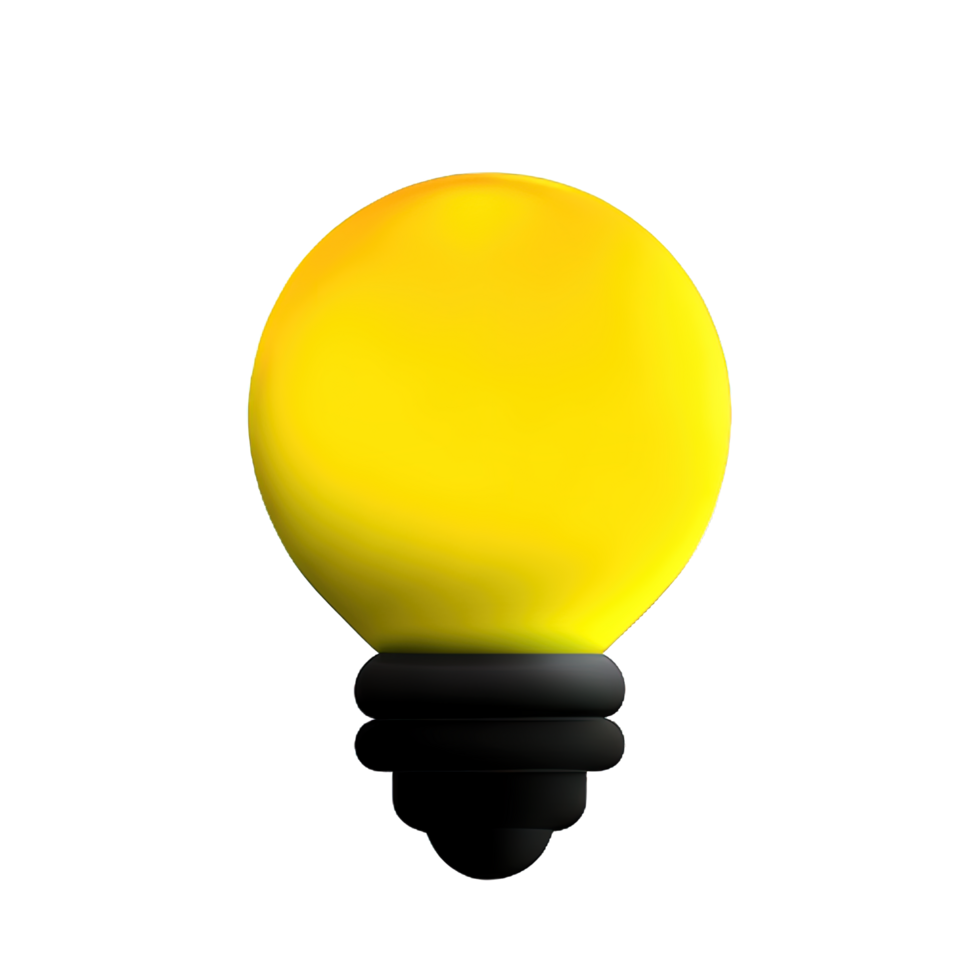 3D Bulb light  icon png