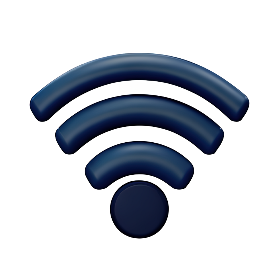Wireless wifi 3D Icon png