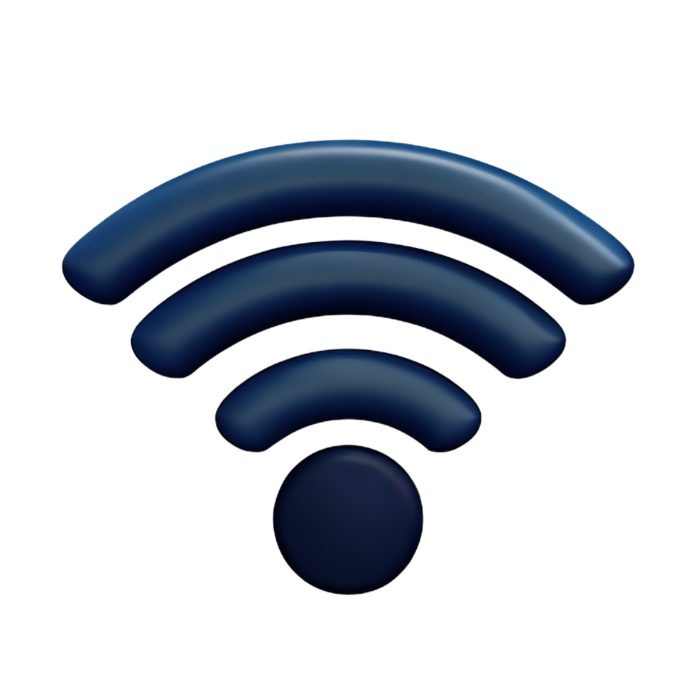 Wireless wifi 3D Icon png