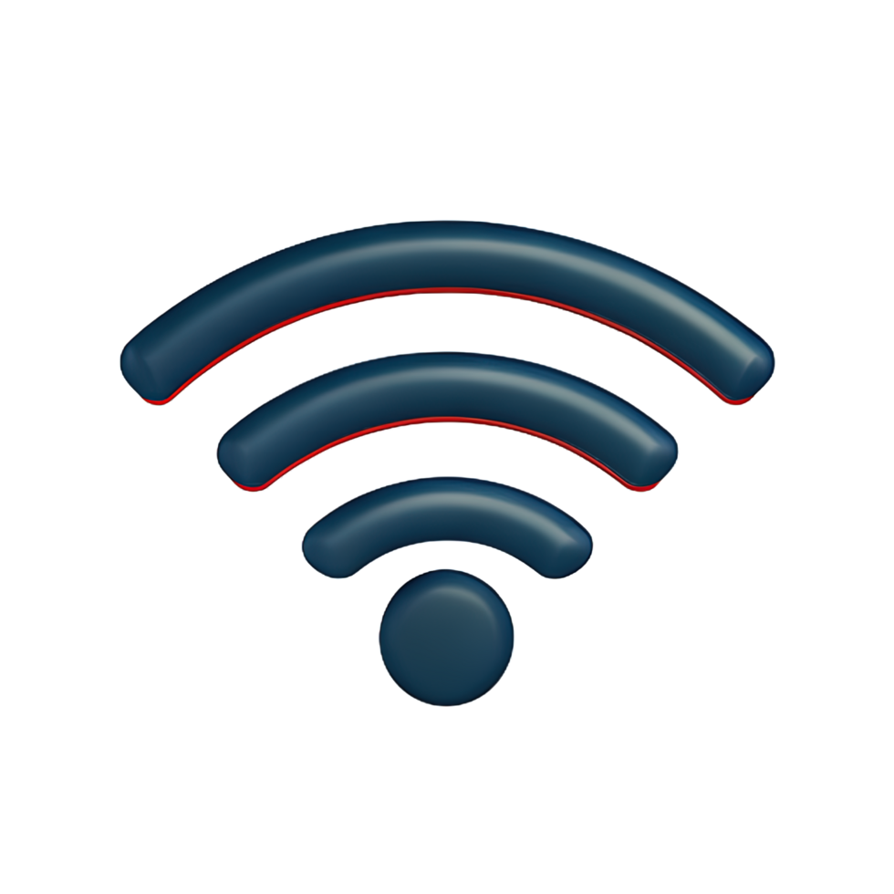 kabellos W-lan 3d Symbol png