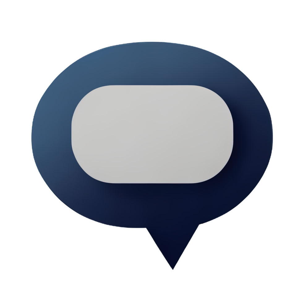 3D speech bubble icons png