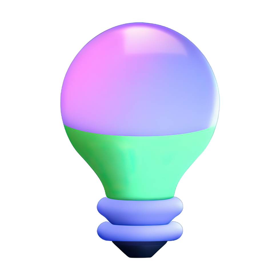 3D Bulb light  icon png