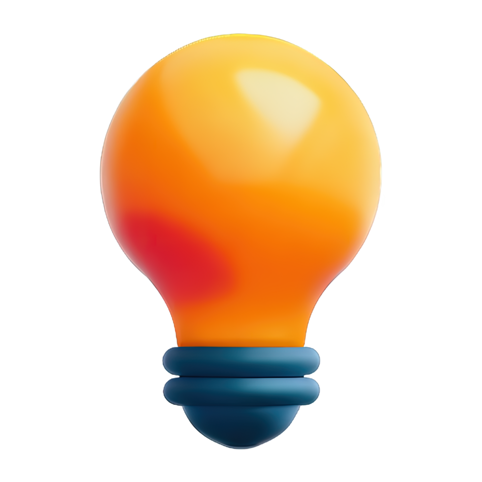 3D Bulb light  icon png