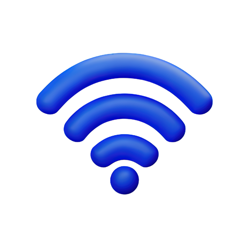 senza fili Wi-Fi 3d icona png