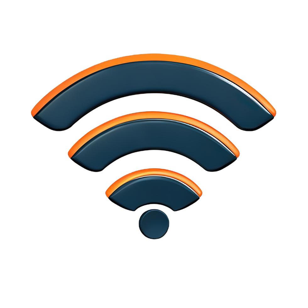 draadloze Wifi 3d icoon png