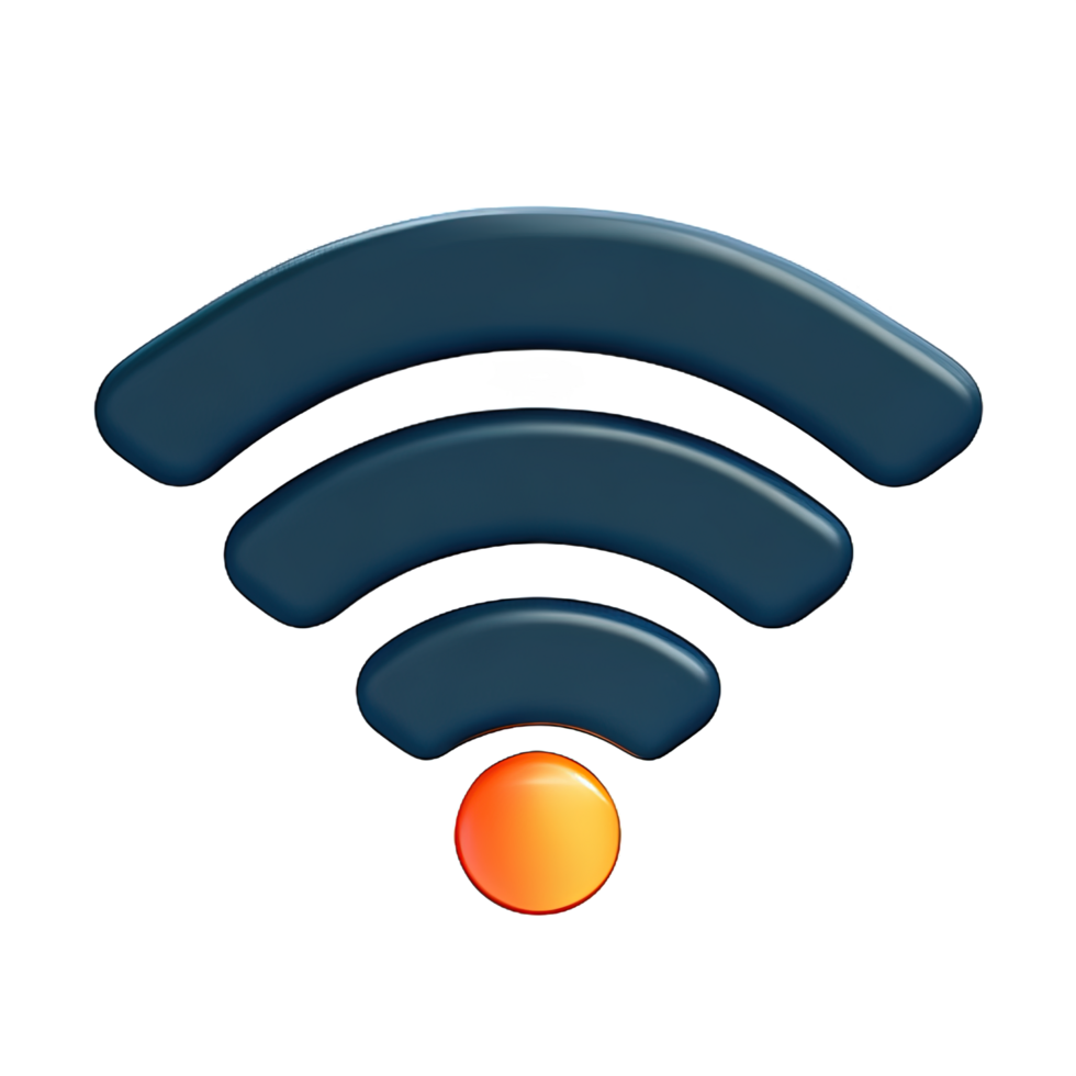 draadloze Wifi 3d icoon png