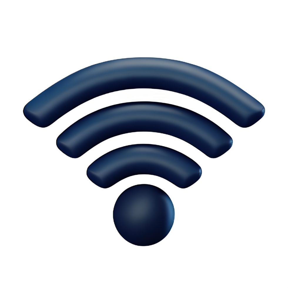 Wireless wifi 3D Icon png