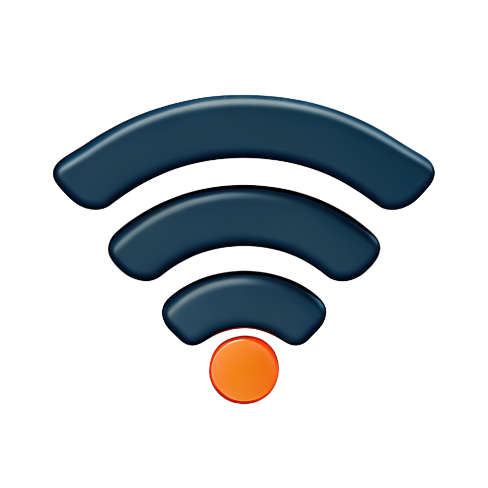 Wireless wifi 3D Icon png